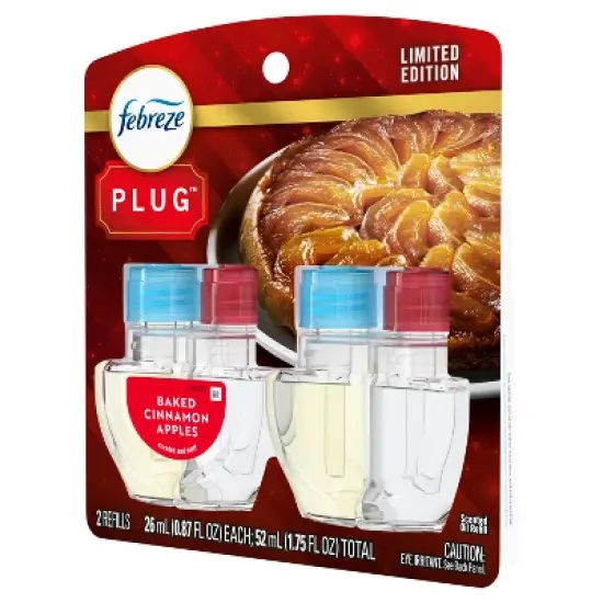 Febreze Plug Dual Air Freshener Refill - Baked Cinnamon Apples - 0.87 fl oz/2ct image {13}
