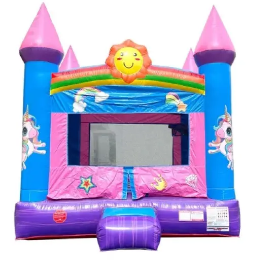 Pogo Bounce House Crossover Kids Inflatable Bounce House with Blower image {13}