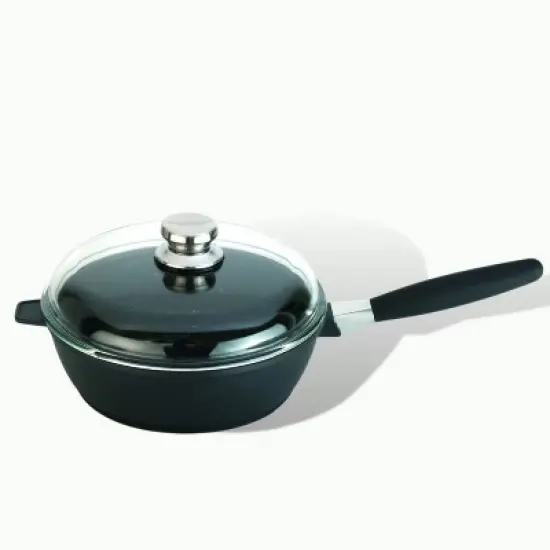 BergHOFF Scala Non-stick Cast Aluminum Saute Pan, Detachable Handle, Glass Lid image {8}