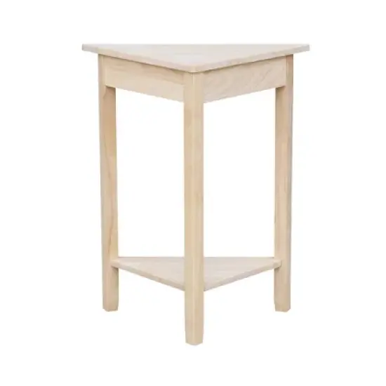 Corner End Table Unfinished - International Concepts image {2}