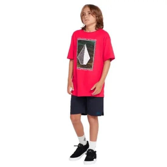 Volcom Boys New Aged Stone Elastic Waist Shorts image {3}