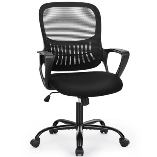 JIONJOY Modern Mesh Lumbar Support Ergonomic Office Gaming Chair with Non-Adjustable Arms image {4}