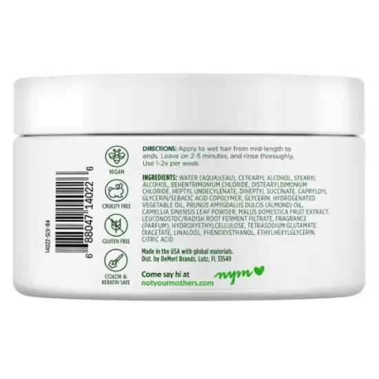 Not Your Mother's Naturals Ultimate Nutrition Butter Hair Mask - Matcha Green Tea & Apple Blossom - 10oz image {6}