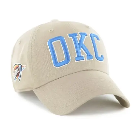NBA Oklahoma City Thunder Khaki Clique Baseball Hat image {1}