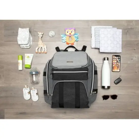 Baby Brezza Changing Station Diaper Bag - Gray image {6}