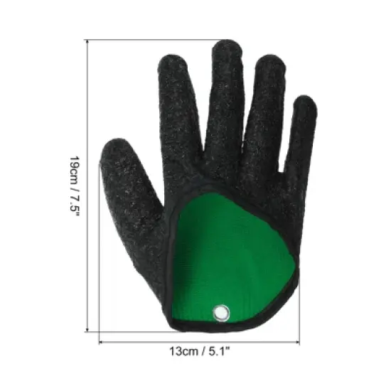 Unique Bargains High Strength Cut Resistant Waterproof Non-Slip Puncture Resistant Fishing Gloves 1 Pc image {1}