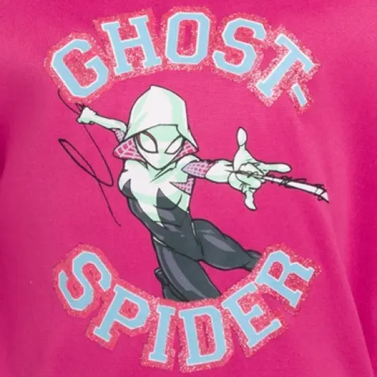 Marvel Spider-Gwen Girls Fleece Sweatshirt and Pants Set Little Kid to Big Kid image {5}