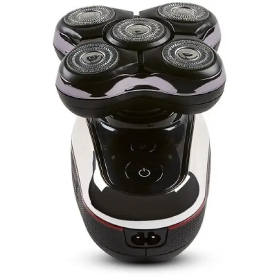 Remington Balder Deluxe XR7100, Head Rotary Shaver with Titanium Blades, Storage Pouch, Wet/Dry Shaving, 5 Dual Track Flexing Heads, Pop-Up Trimmer image {1}