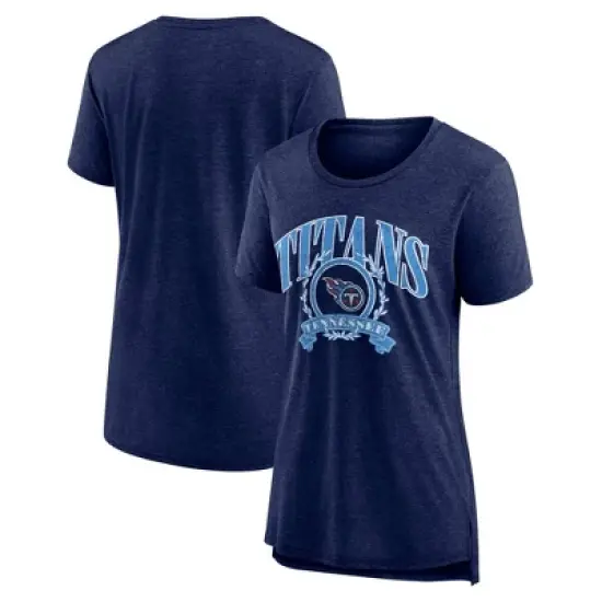 NFL Tennessee Titans Women's Heather Short Sleeve Tri-Blend T-Shirt image {2}