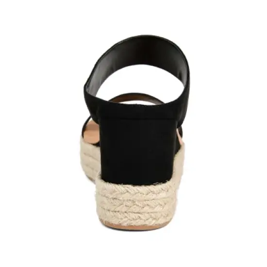 Journee Collection Womens Alissa Tru Comfort Foam Wedge Heel Espadrille Sandals image {2}