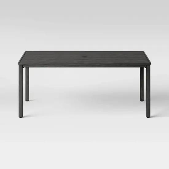 Ryegate 6 Person Weathered Teak Rectangle Patio Dining Table - Threshold&trade; image {1}