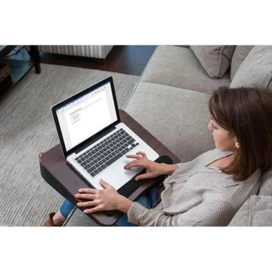 Sofia + Sam All Purpose Lap Desk (Wood top) with Memory Foam image {6}