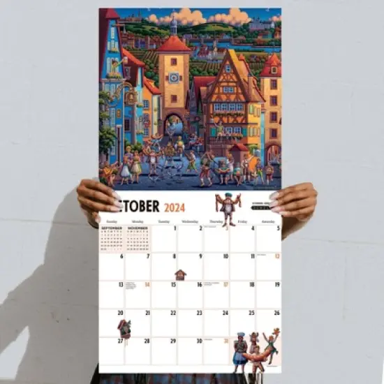 TF Publishing 2024 Wall Calendar 12"x12" Around the World image {3}