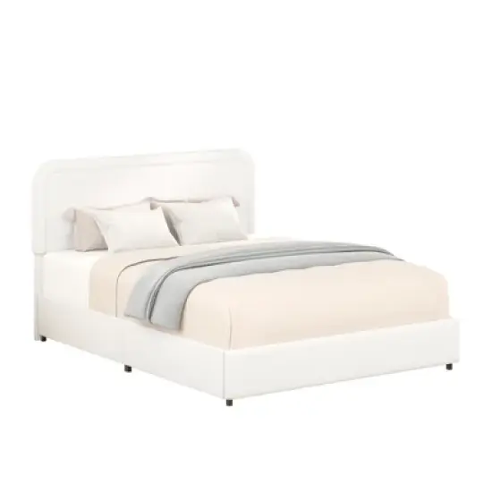 Christopher Knight Home Calvin Modern Boucle Upholstered Queen Size Bed with 2 Drawers and Adjusted Headboard image {7}