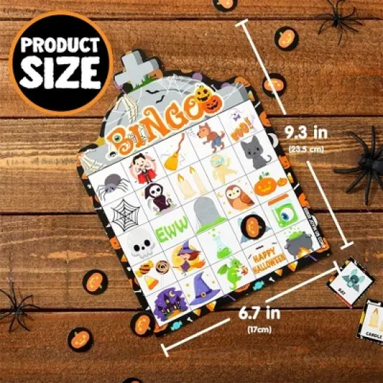 Joyfy 28 Players Halloween Bingo Game Cards, Halloween Party Favors Adults Kids Indoor Card Games for Classroom School Family Group Activities image {4}