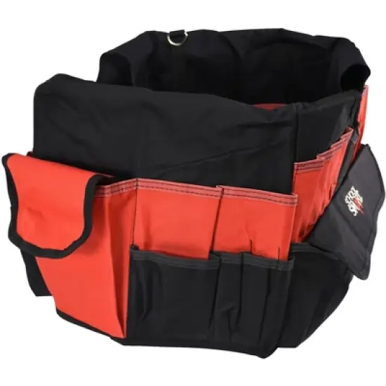School Smart Caddy Organizer with 43 Pockets, Medium, 14 x 12 x 12 Inches, Black/Red image {4}