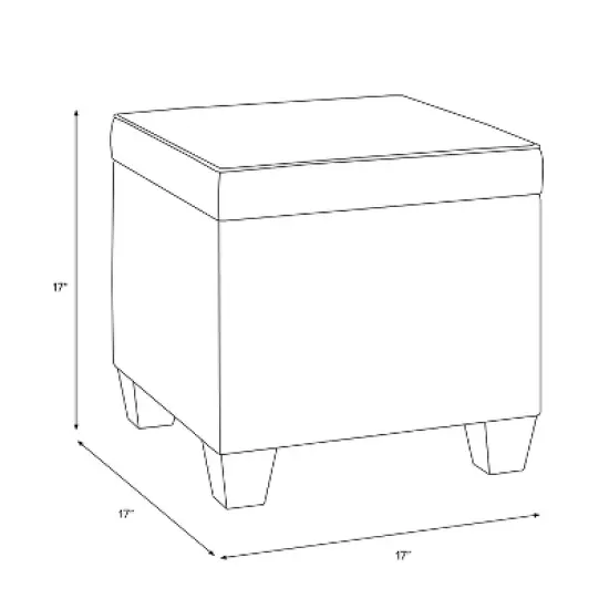 Fairland Square Storage Ottoman Check Navy Green - Skyline Furniture image {4}
