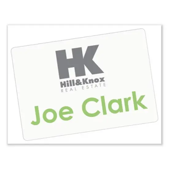 Avery Printable Adhesive Name Badges, 3.38 x 2.33, White, 100/Pack image {1}