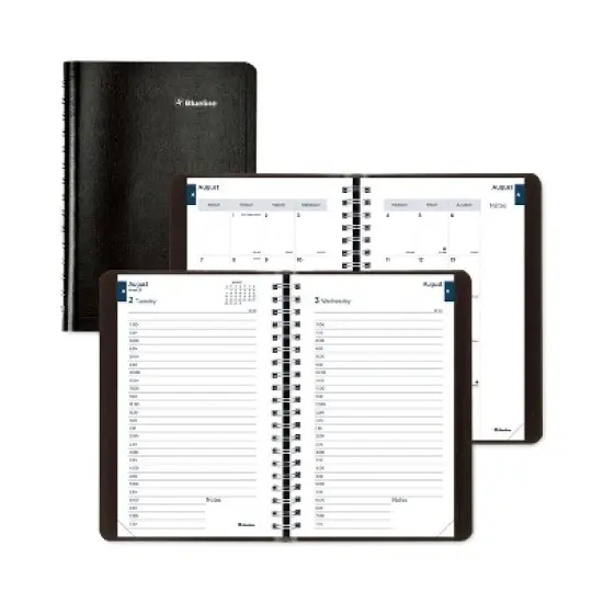 Academic Daily/Monthly Planner, 8 x 5, Black Cover, 12-Month (Aug to July): 2025 to 2026 image {4}