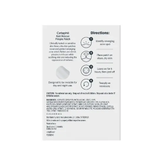 Cetaphil Acne Spot Pimple Patches with Salicylic Acid - 24ct​ image {1}