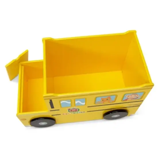 Delta Children Cocomelon School Bus Toy Box - Greenguard Gold Certified image {4}