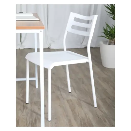 Plastic Desk Chair with Metal Frame - Humble Crew image {3}