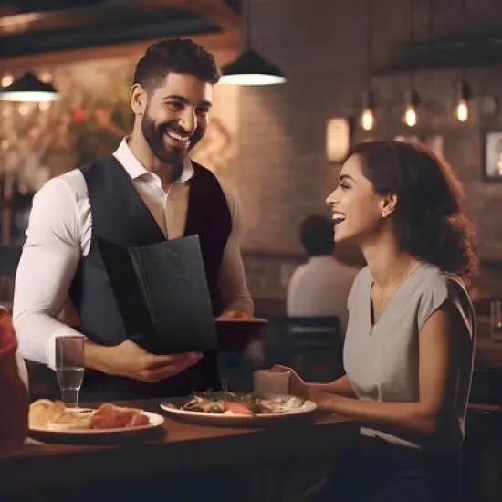 WeChef 5 Pack Menu Covers 4.25"x11" 2 View Angled Corners Wine List Restaurant Black image {8}