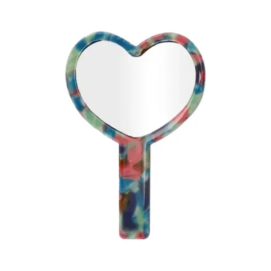 Unique Bargains Heart Shaped Handheld Mirrors 1 Pc image {13}