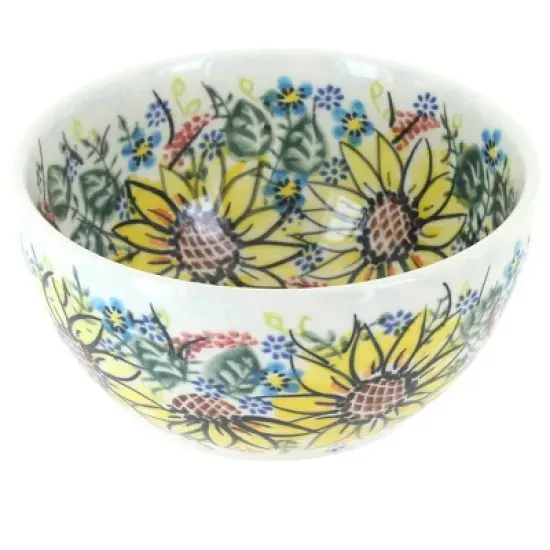 Blue Rose Polish Pottery 71 Vena Dessert Bowl image {17}