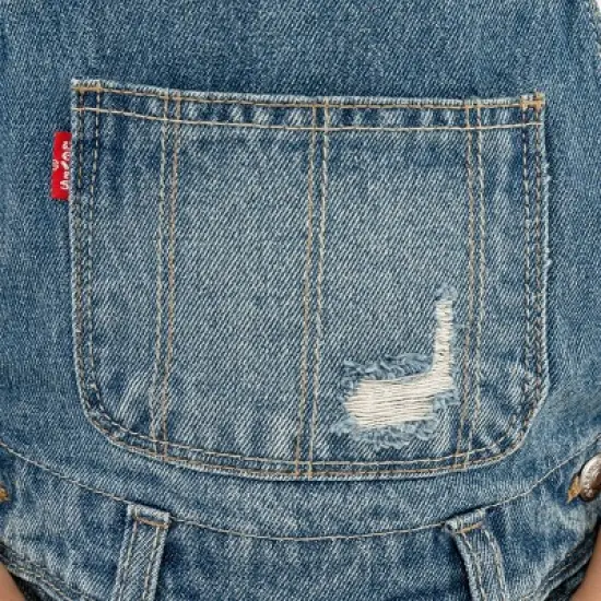 Levi's&reg; Toddler Girls' Solid Shortalls image {3}
