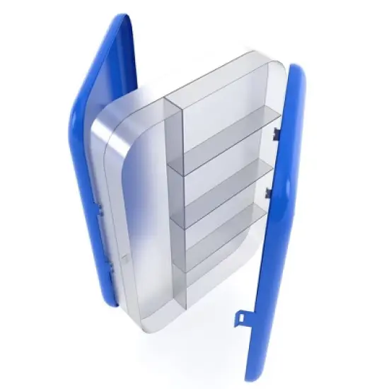 Double-Sided Jumbo Pencil Case - Plastic Student Organizer, 6 X 9 Inches, Assorted Colors (24 Packs) image {1}