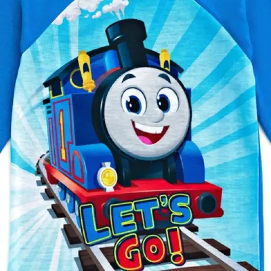 Thomas & Friends Pajama Shirt Pants and Slippers 3 Piece Sleep Set Toddler to Little Kid  image {4}