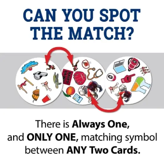 MasterPieces Officially Licensed NCAA Georgia Bulldogs Spot It Game for Kids and Adults image {2}