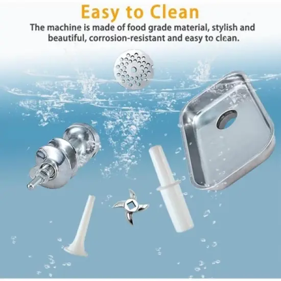 265lbs/H Electric Meat Grinder 800W Sausage Stuffer With 2 Blades & 2 Grinding Plates image {3}