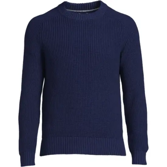 Lands' End Men's Drifter Cotton Crewneck Sweater image {7}
