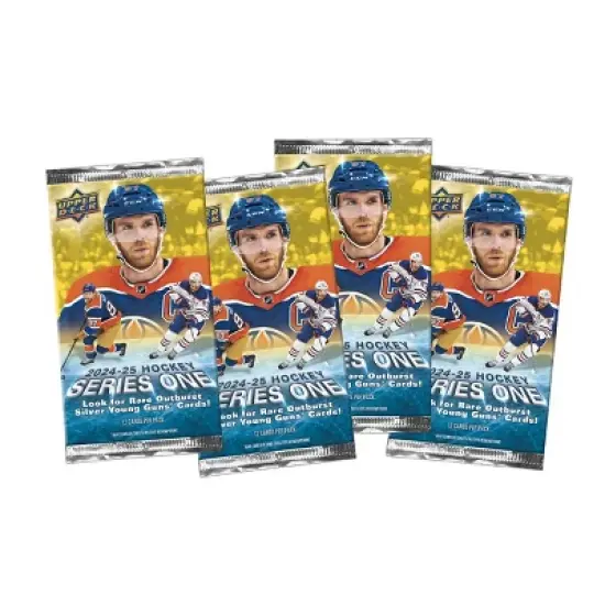 Upper Deck NHL Series One Hockey Trading Card Blaster Box 2024-25 image {2}