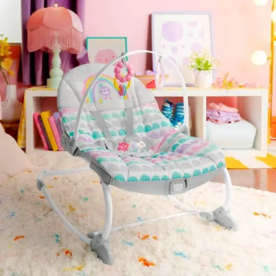 Bright Starts Infant to Toddler Baby Rocker - Rosy Rainbow image {11}