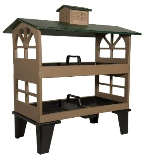 JCS Wildlife Double Colossal Ground Fly Thru Bird Feeder - Our Largest Bird Feeder Yet! image {1}