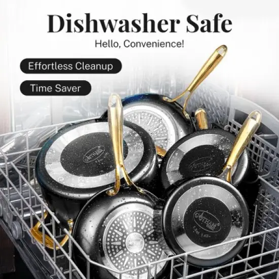 Gotham Steel Black 15-Piece Ultra Nonstick Ceramic Cookware Set with Utensils image {7}