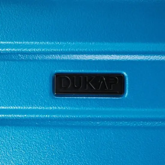 DUKAP Zahav Lightweight Hardside Medium Checked Spinner Suitcase - Teal image {13}