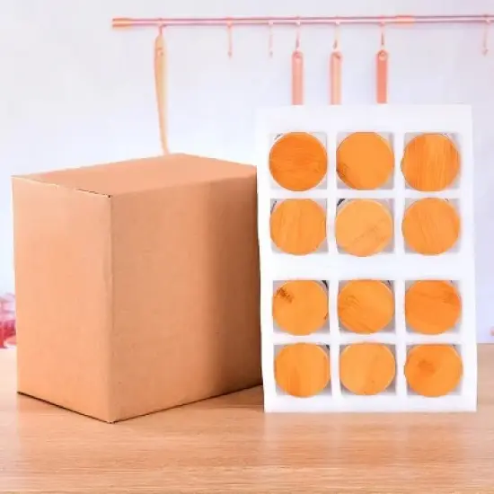 12 Pcs Round Spice Jars with Bamboo Lids and Stickers, Glass Storage Jars, Candy Jars, Coffee Jars, Salt Jars, Pepper Jars, Tea Jars image {15}