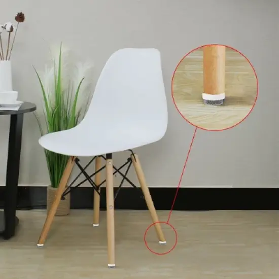 Unique Bargains Nail on Felt Furniture Table Chair Leg Pads 27mm/1" Pack of 30 image {3}