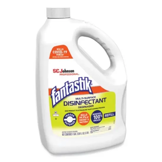 Fantastik Multi-Surface Disinfectant Degreaser, Pleasant Scent, 1 Gallon Bottle image {1}
