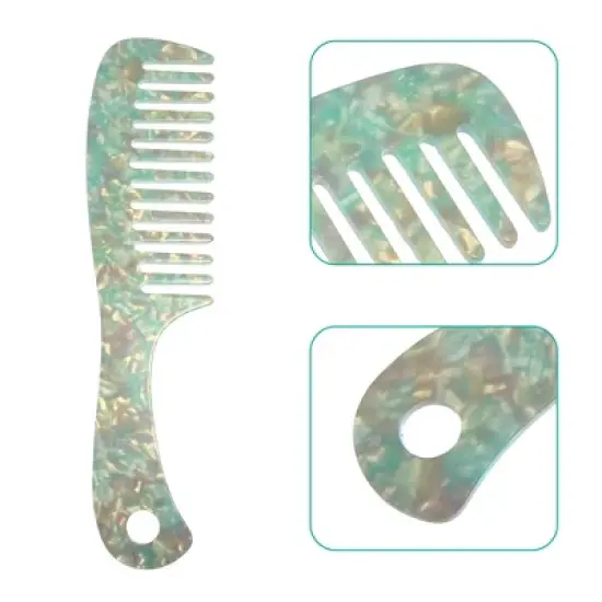 Unique Bargains Anti-Static Hair Comb Wide Tooth for Thick Curly Hair Hair Care Detangling Comb For Wet and Dry 1 Pcs image {2}
