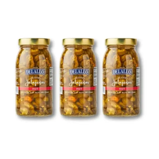 DeLallo Sliced Jalapeno Peppers, 25.5 oz Jar, (3 Pack) image {7}