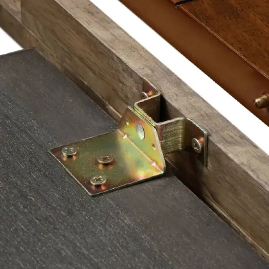 Wesley Extendable Dining Table Brown - ClickDecor image {8}