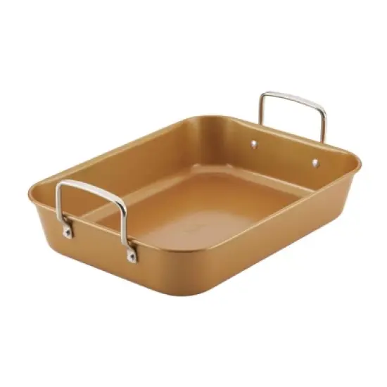 Ayesha Curry 11"x15" Copper Nonstick Roasting Pan image {3}