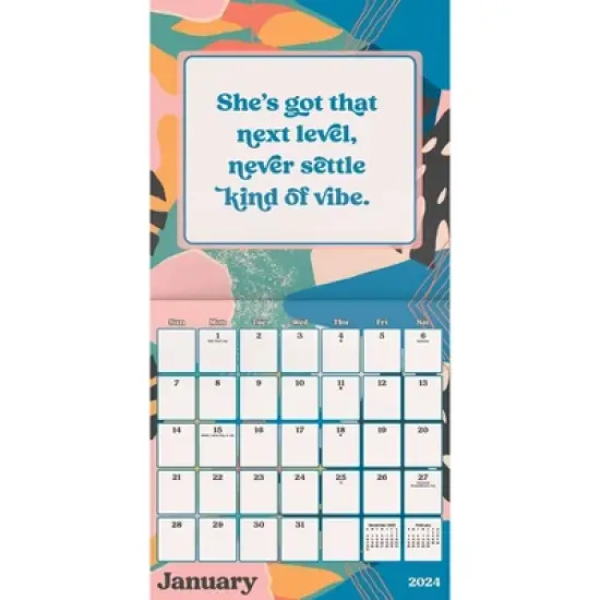 Trends International Inc. 2023-24 Wall Calendar 12"x12" Empowerment image {1}