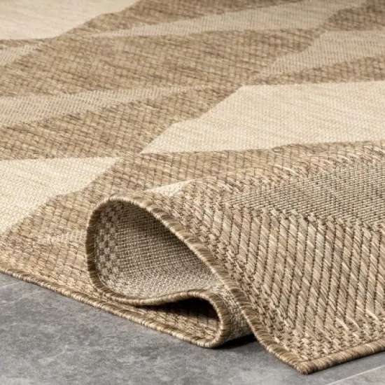 nuLOOM Mickey Geometric Indoor and Outdoor Patio Area Rug image {3}