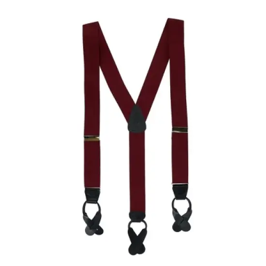 CTM Men's Elastic Button End Suspenders image {5}